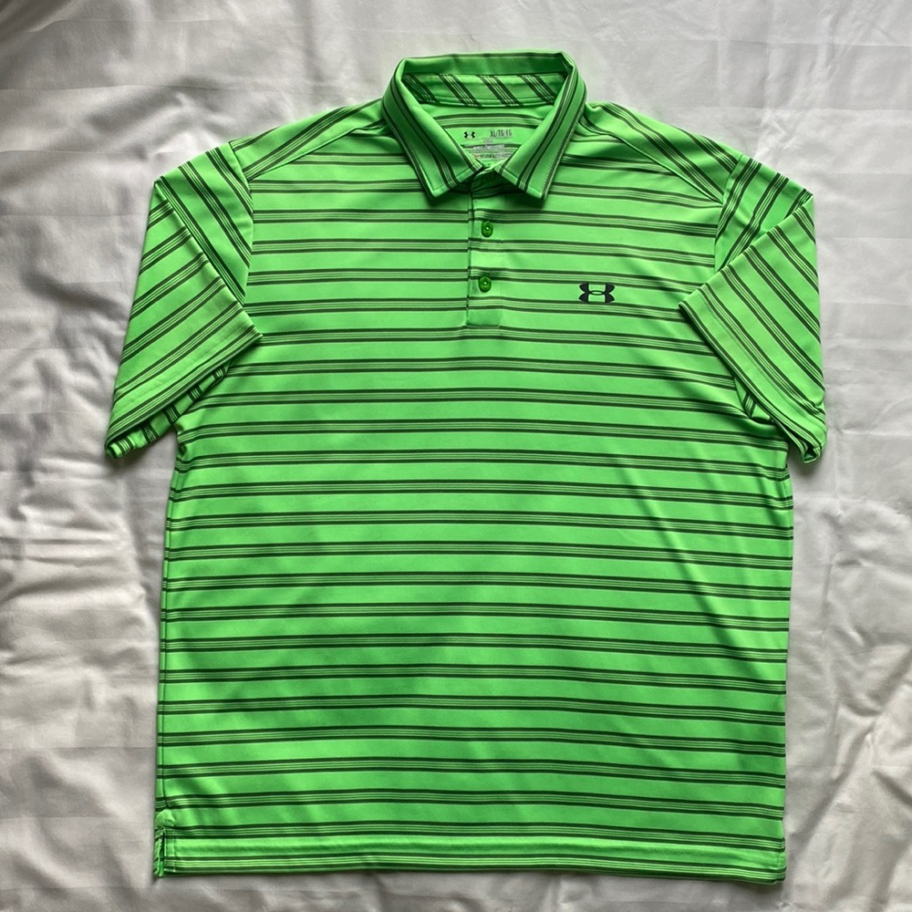 Under Armour Men’s Golf Shirt Sz XL HeatGear Loose
